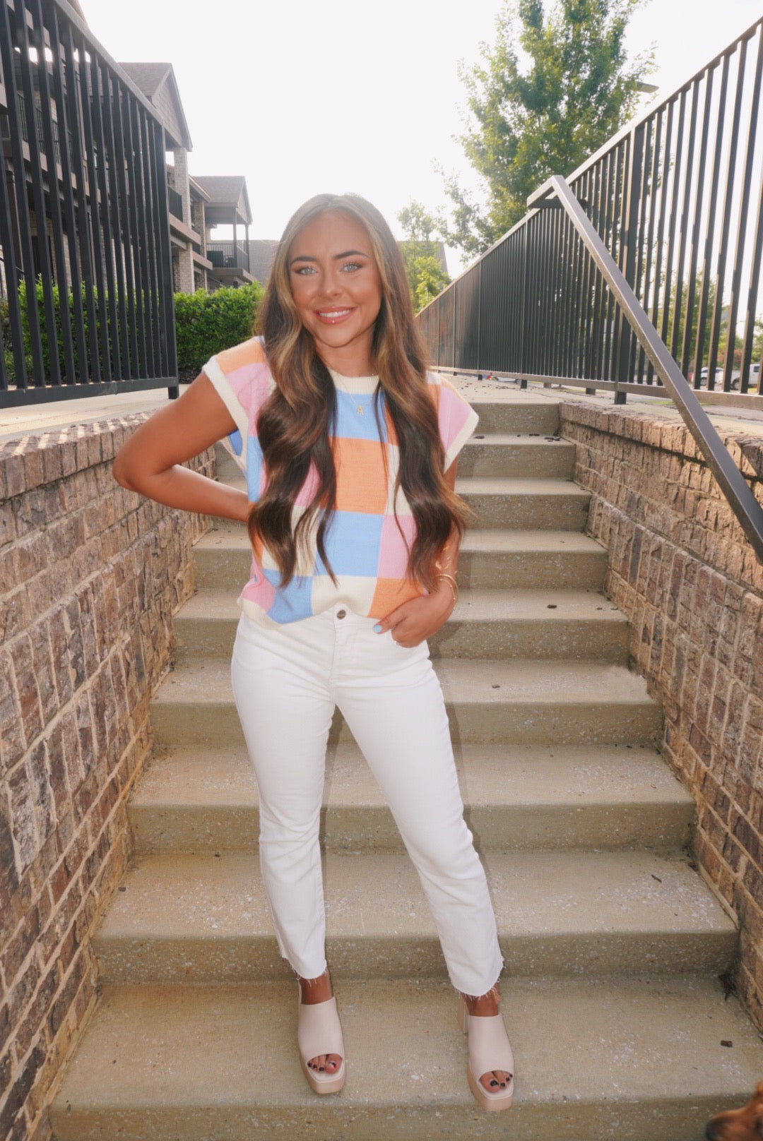 white straight jean
