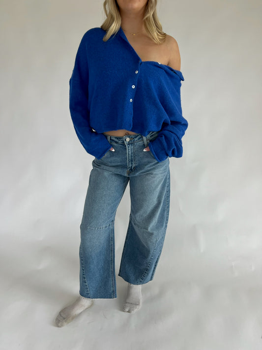 rosie cardigan - blue