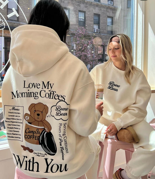 brew bear hoodie set