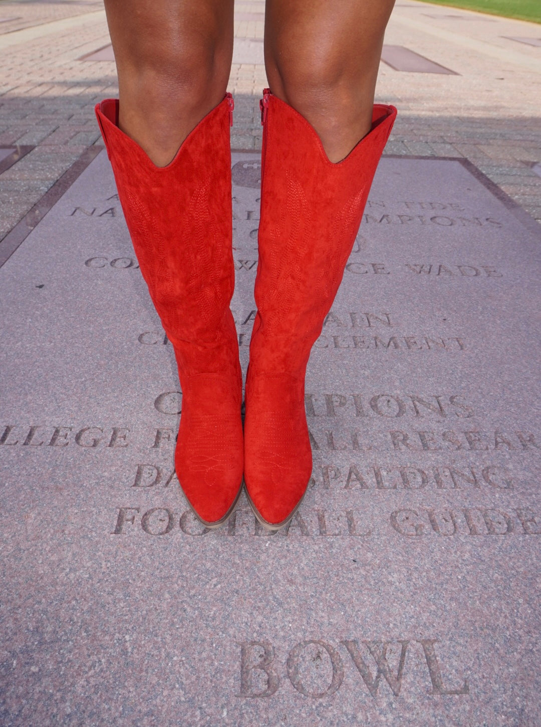 red cowgirl boots